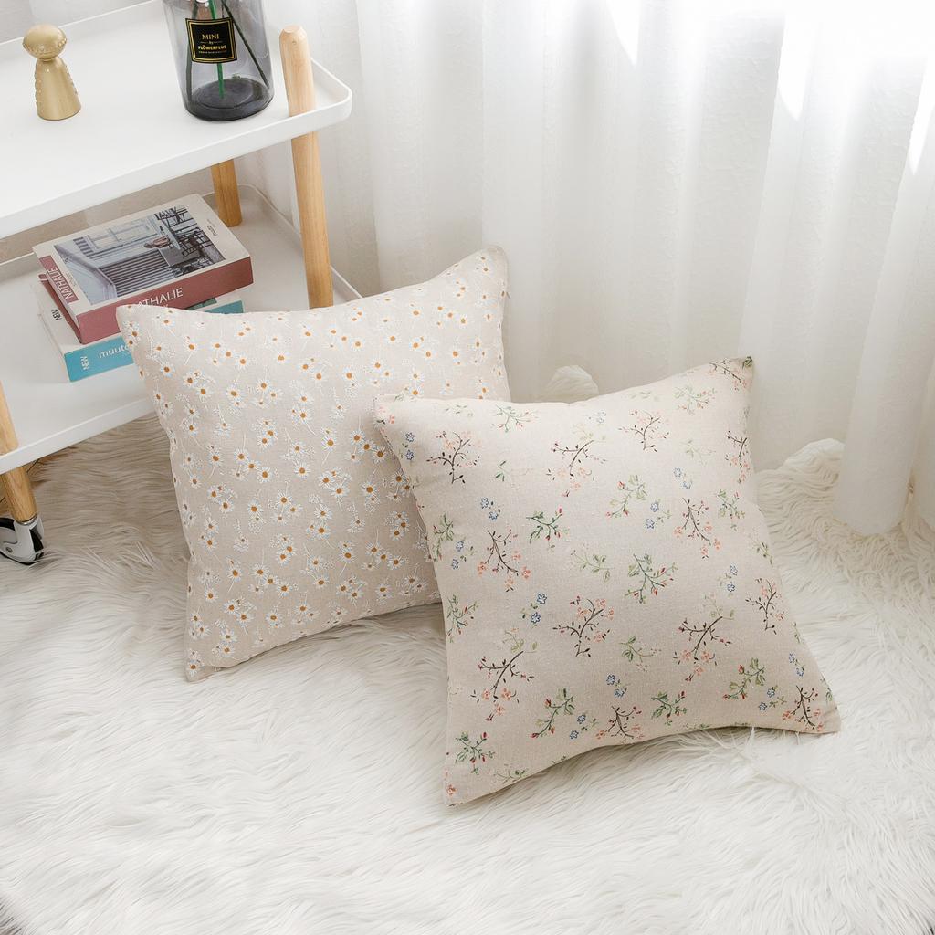 Чехол на одну наволочку 45X45 см, чехол для диванной подушки, маленький свежий чехол с принтом, чехол для подушки без сердечника