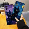 Вращающийся чехол 'Звездное небо с кошкой' для Motorola Moto G51 G73 G53 G30 G32 G22 Edge40 G60s Edge 20 Pro 30 Lite G52 G71 G50