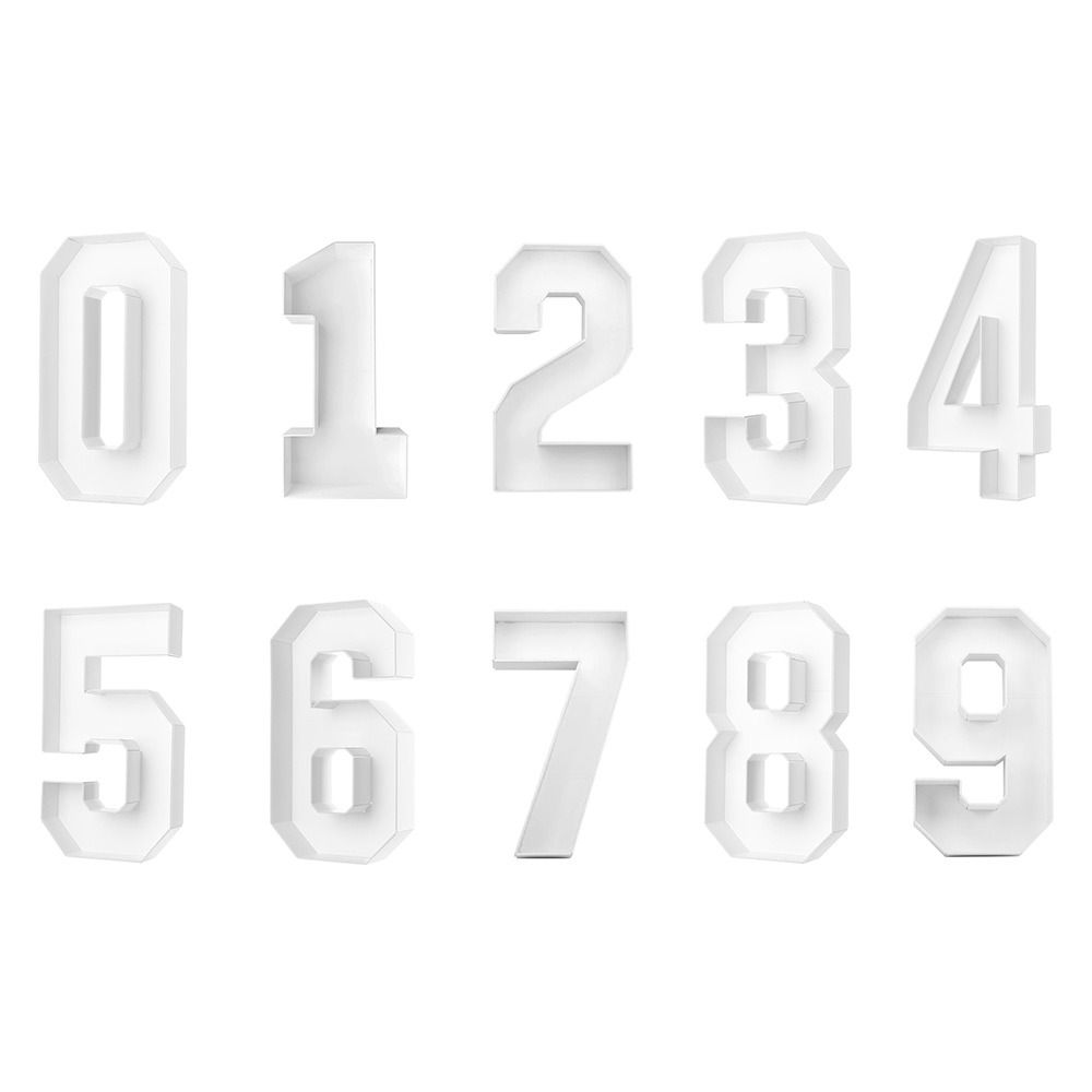 Numbers 0-9 3D Balloon Frame Three-dimensional Digital Marquee Balloon Frame  Graduation Party