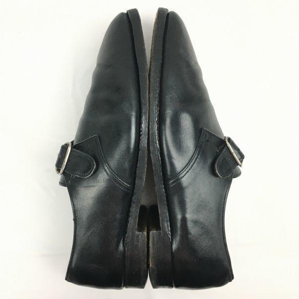 Burberry S Сделано в Англии Винтажные туфли-монки черные размер 26.0 мужские(ИСПОЛЬЗОВАЛ)