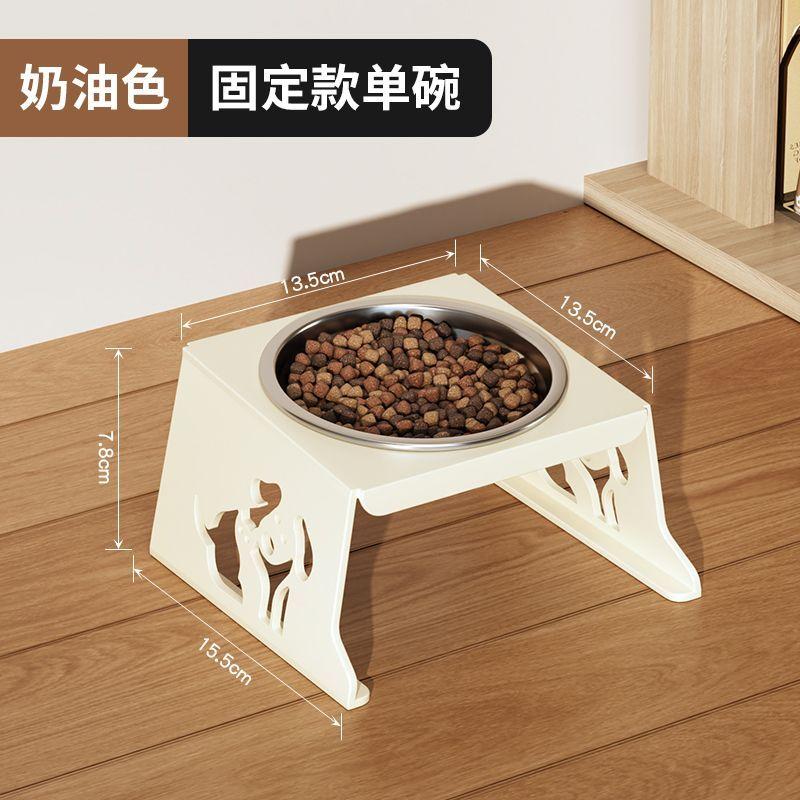 Foldable Stainless Steel Cats Feeder Anti-spill Multi-combination Pet Bowl Protect Neck Dogs Food Drinking Bowl Pets Accessories