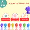 8pcs Sensory Suction Cup For Kids Textured Toy For Stress Relief And Concentrate Great For Classroom Teaching Purpose