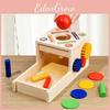 Educational Early Wooden Gear Coin Box Puzzle Toy Children Gift Development