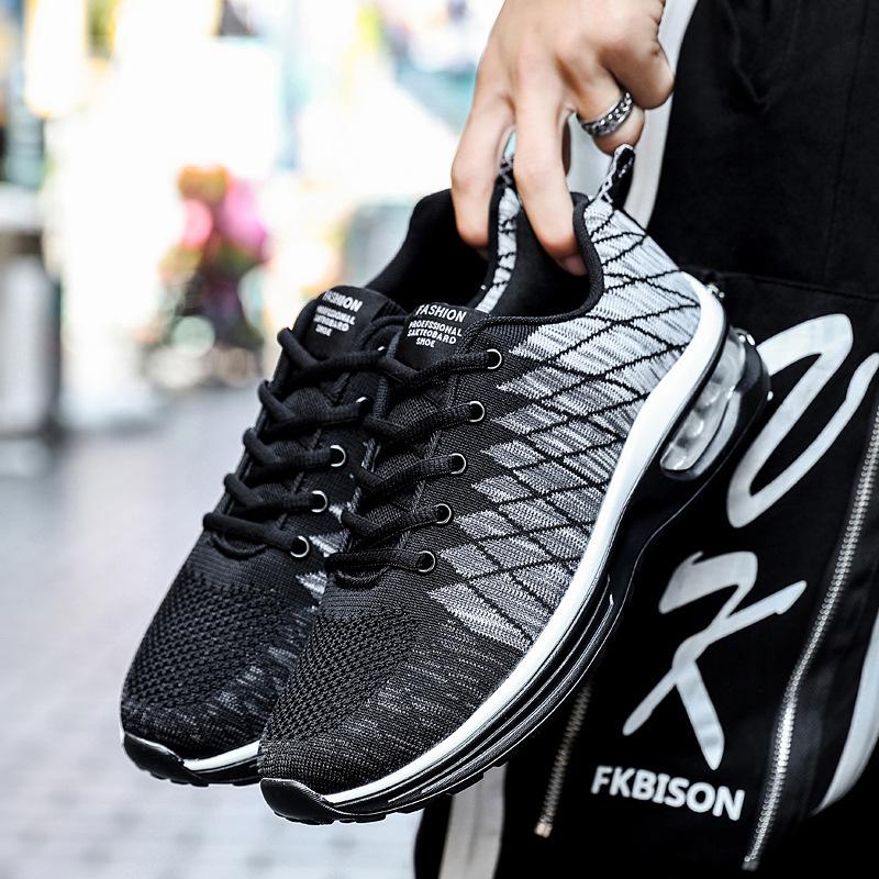 Fashion Air Cushion Running Shoes Ladies Mesh Breathable Walking Shoes for Women Red Sneakers Casual Lightweight Tennis Sports Shoes Man