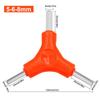 Trigeminal Hex Key 2.5/3/4/5/6/8mm Chrome Vanadium Steel