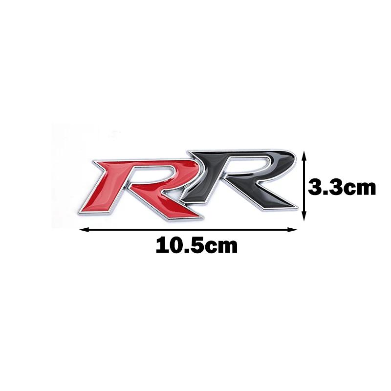1 шт. 3D Металлический Логотип RR Наклейки на Автомобиль Шильдик Значок на Багажник Наклейки для RR Civic Mugen Accord Crv City Hrv