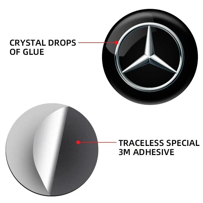 jwlsk5 2025 Hot Car Lock Keyhole Stickers Decoration Protection Car styling For Benz AMG W206 W204 W205 W212 W213 W221 W222 W223 W251 W