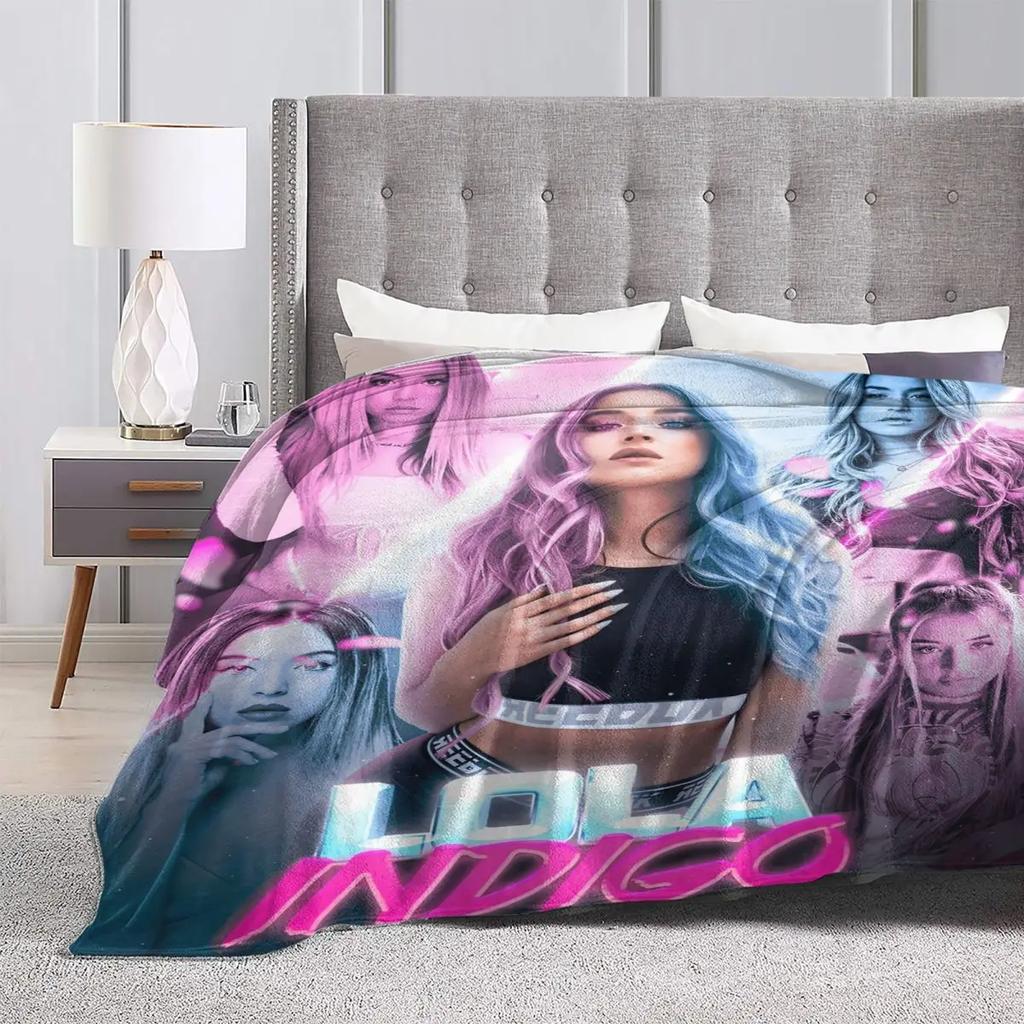 Лола Индиго испанская певица танцовщица фланелевое одеяло мягкое прочное покрывало для спальни путешествия офис модное покрывало