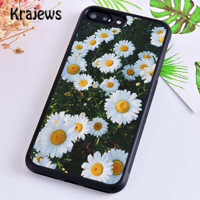 Мягкий чехол для телефона Krajews Daisy Flower для iPhone 14 5 6s 7 8 plus X XR XS 11 12 13 pro max Samsung Galaxy S21 S22 ultra