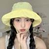Pleasantly Cool Quick Drying Fisherman Hat Windproof Rope Foldable Basin Cap  Women