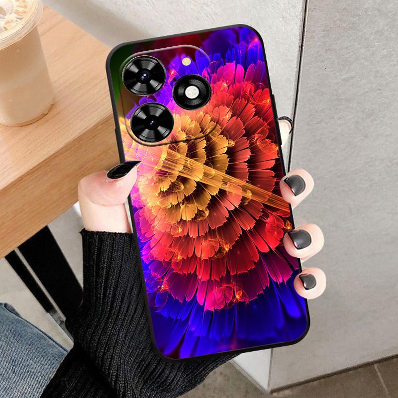 Чехол для Infinix Hot 40 Pro 40i Черный Мягкий Силикон ТПУ Защитный Чехол для Телефона Для Infinix Hot 40i Fundas Оболочка Hot40 Pro Coque