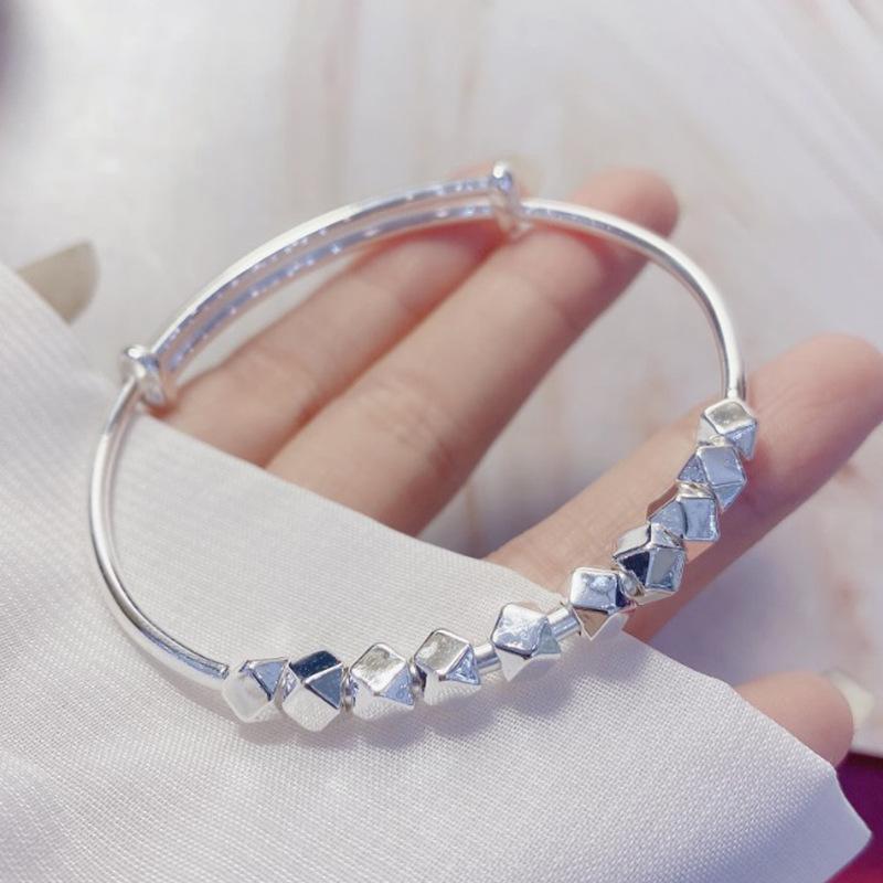 Foot Silver S999 Серебряный сломанный браслет Чрезвычайно простой китайский шикарный новый китайский серебряный сломанный браслет