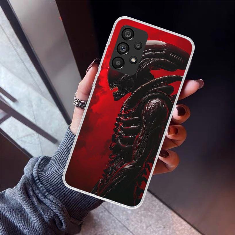 Cool A-Alien X-Xenomorph Phone Case For Samsung Galaxy A12 A52S A42 A32 A22 A51 A50 Note 20 Ultra 10 S10 Plus A71 A70 A31 A30 A1