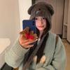 Японские и корейские блогеры используют одинаковую однотонную шерстяную резинку для волос с бантом, нишевую иностранного стиля, высокоэластичную, для осени и зимы.