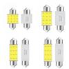 10 шт. светодиодная лампа C5W - C10W Festoon 31-42 мм 12 В COB 7000K Белый свет для салона, купола, багажника, подсветки номерного знака