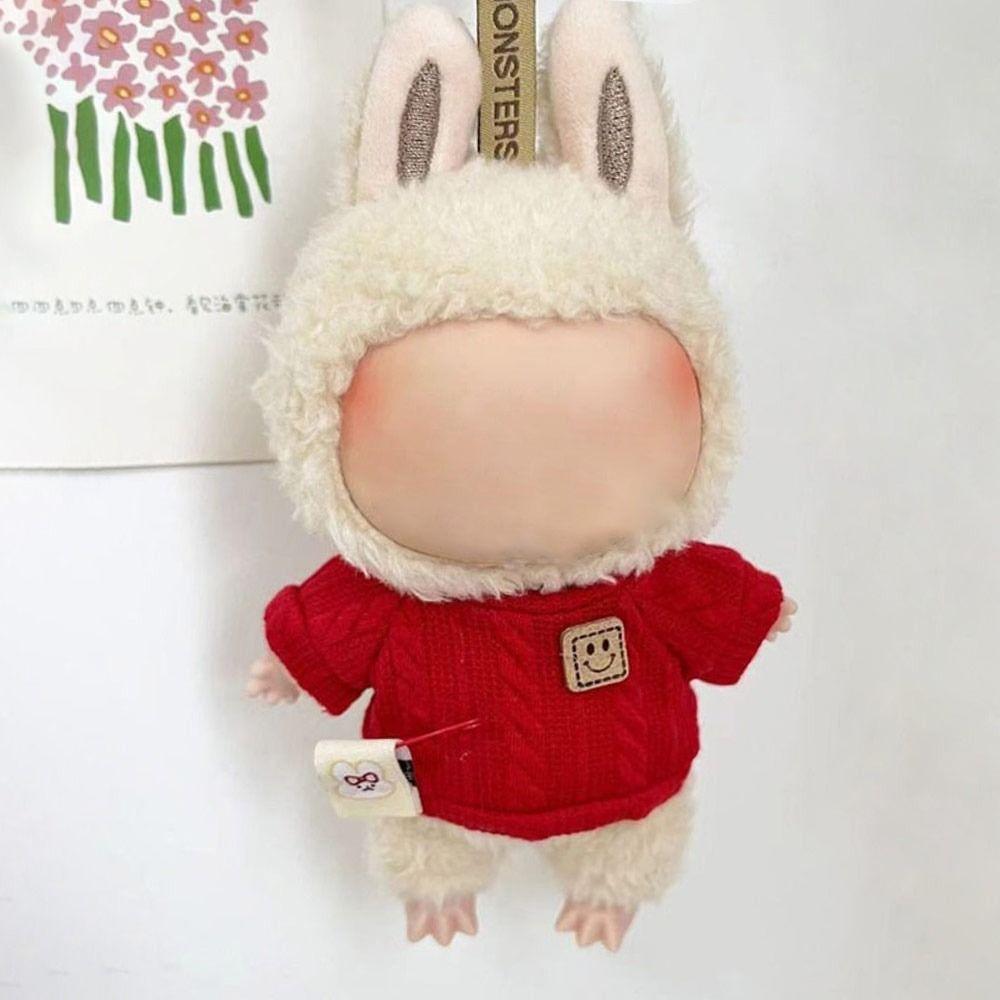 Cos Подарок Кукольная одежда Labubu Time To Chill Наполненный свитер Labubu Мини-худи Для куклы Labubu 17 см