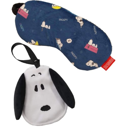 SNOOPY Eye Mask, Towel Fabric, Cute Character, Storage, Hanging, Can Also Be Used As a Mascot Decoration, Take Snoopy with You!
