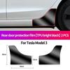 Для Tesla Model 3 Model Y Автомобильная Задняя Дверь Треугольник Предварительно Вырезанная Защитная Пленка от Царапин Аксессуары для Модификации TPU Прозрачная Наклейка