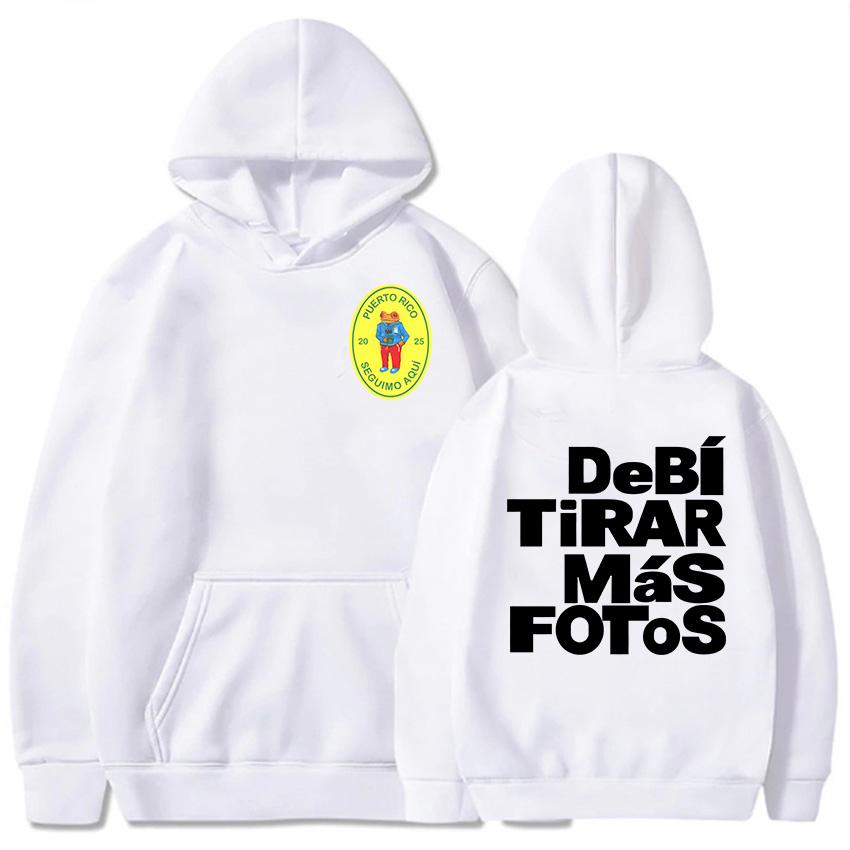 DTMF Деби Тирар Мас Фотос 2025 Толстовки для нового альбома Bad Bunny Знаменитый певец Толстовки Одежда с графическим принтом Женская толстовка для девочек