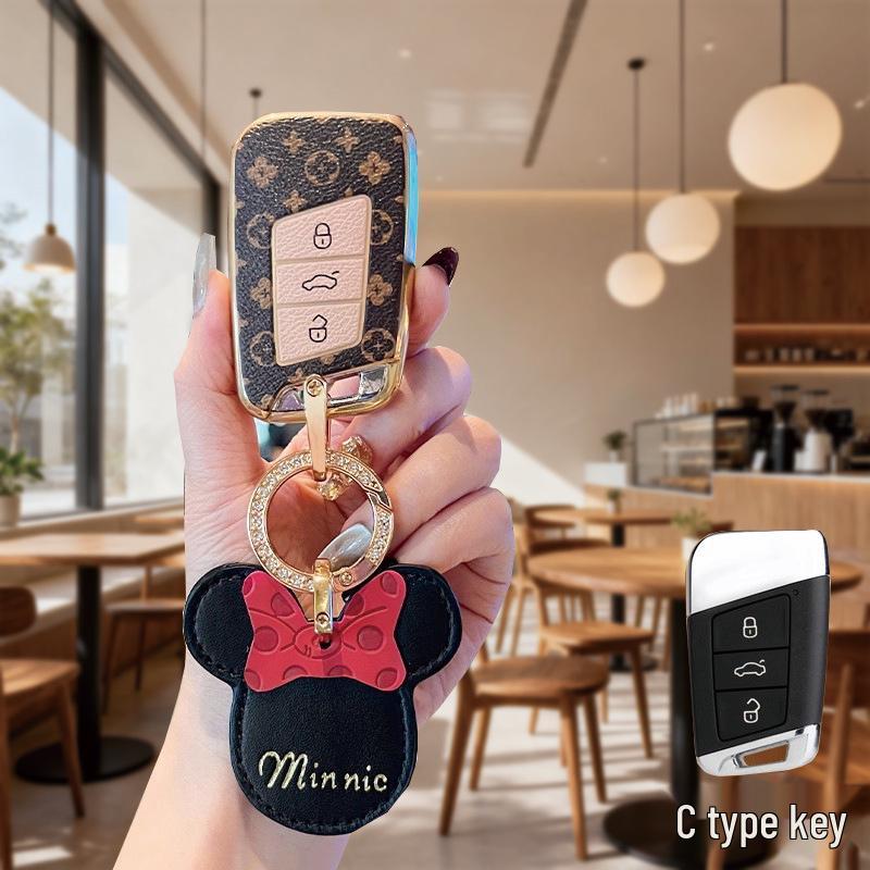 Volkswagen & Range Rover Key Cover for Tiguan, Lavida, Magotan, Sagitar, T-Roc, Teramont, Tayron, Passat