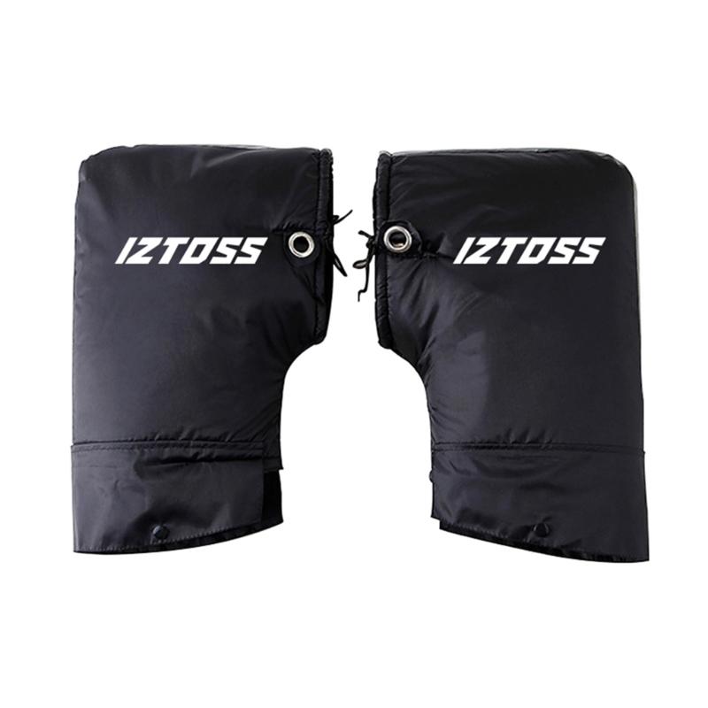 Мотоциклетные перчатки для езды на руле, водонепроницаемые, меховые, зимние, теплые, с накладками на руль