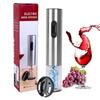 Electric Wine Bottle Opener With Foil Cutter Stainless Steel Battery Operated Wine Opener Set Automatic Corkscrew for Party Tool