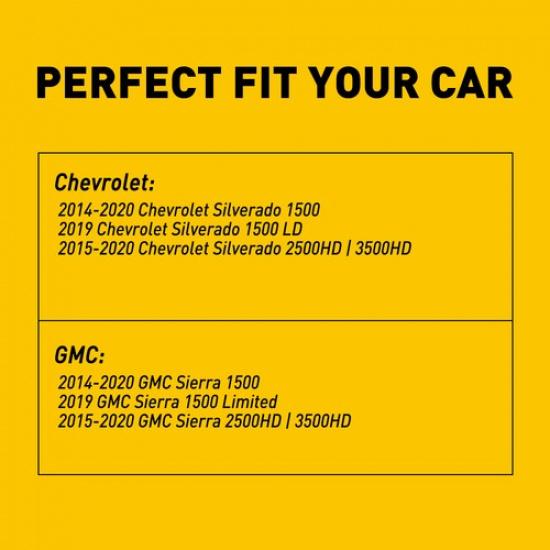 For GMC 2014-18 Silverado SMD Sierra Chevy BRIGHT LED White License Plate Lights