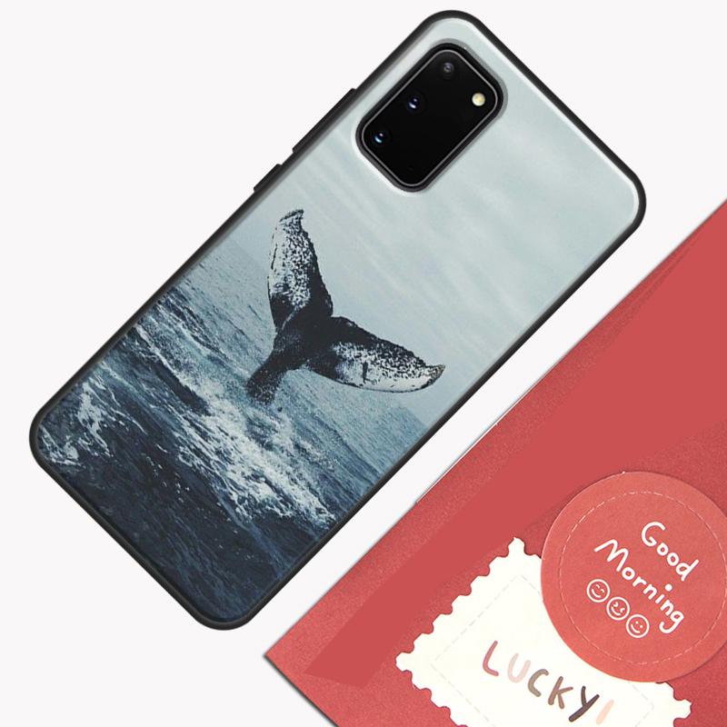 Ocean Whale Shark Waves Phone Case For Samsung Galaxy S25 S26 Ultra S20 S21 S22 S23 S24 Plus S9 S10 S25 FE Cover Shell