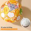 Interactive Ball Dog Toy for Aggressive Chewers Training Decompress Bite Resistant Plush Handle Dog Toys with Bells Pet Supplies