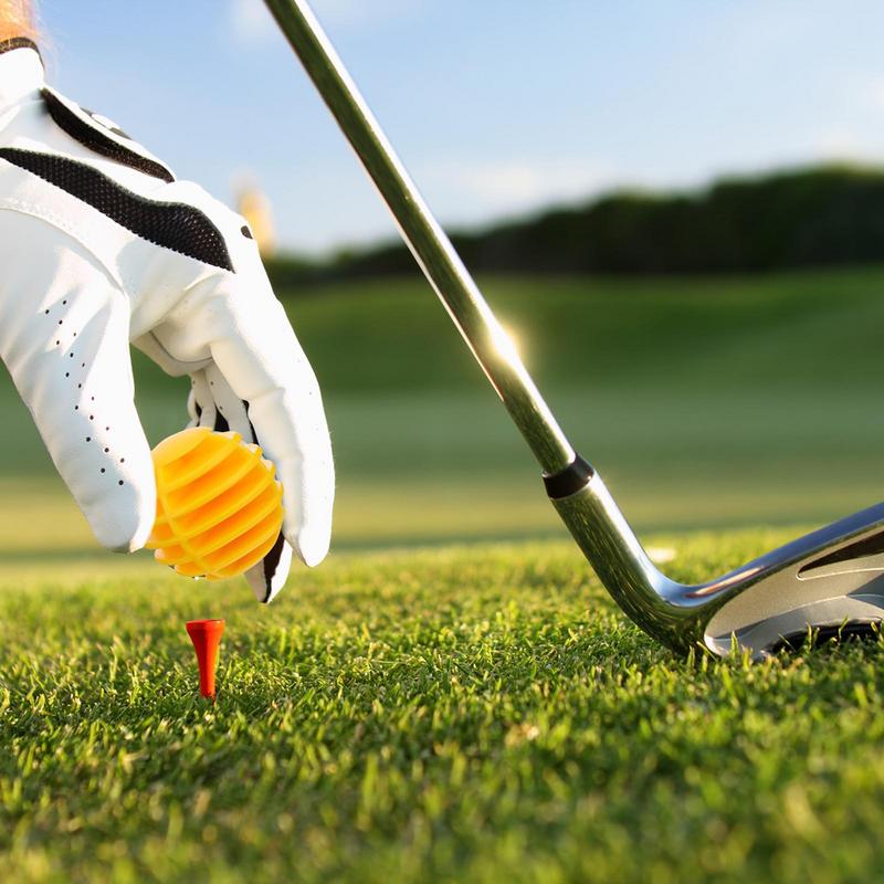 Foam Golf Practice Balls 42mm Striped Hollow Training Ball Colorful Training Aid Accessories for Driving Range Swing Practice