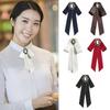 Shirt Multicolor Woman Bow Tie Brooch Bow Dress