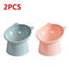 3PCS Tilted Cat Food Bowl Cat Food Dish Ergonomic Raised Cat Food Bowl Anti Vomiting Plastic Feeding Bowl Non Slip for Cats Dogs