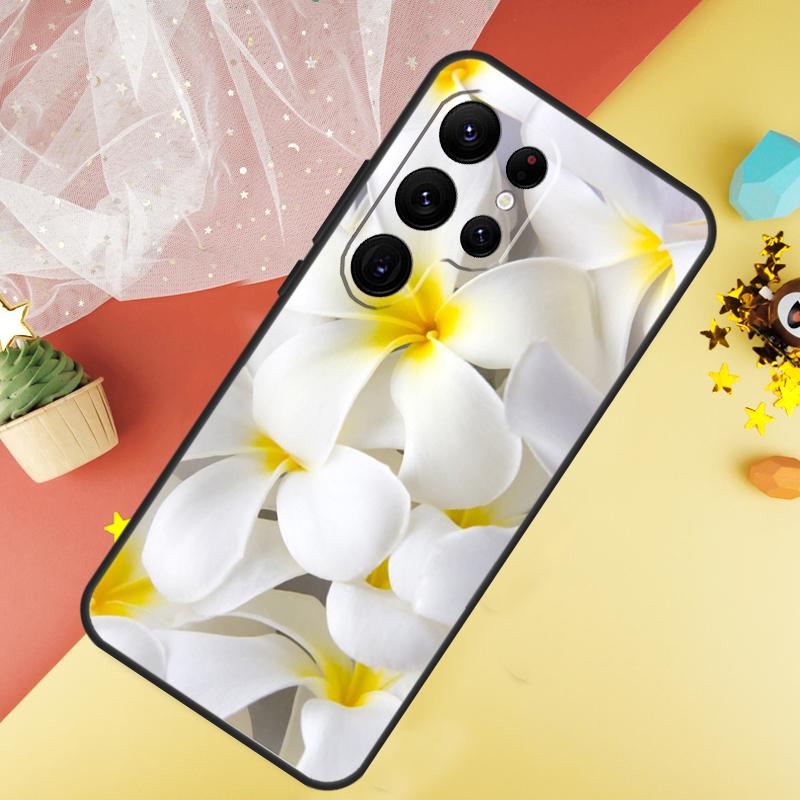 Tropical Paradise Hawaiian Flower Phone Case For Samsung Galaxy S26 S25 Ultra S23 S21 S20 S22 S24 FE S10 Plus Cover Coque