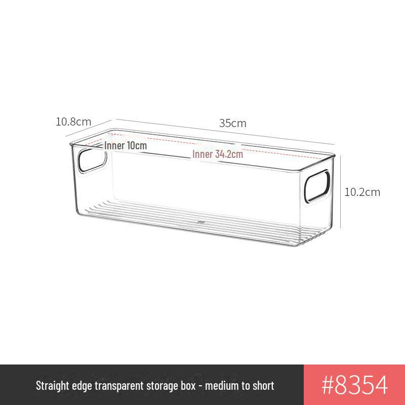 Refrigerator Storage Drawer Box, Food-Grade Transparent PET Basket