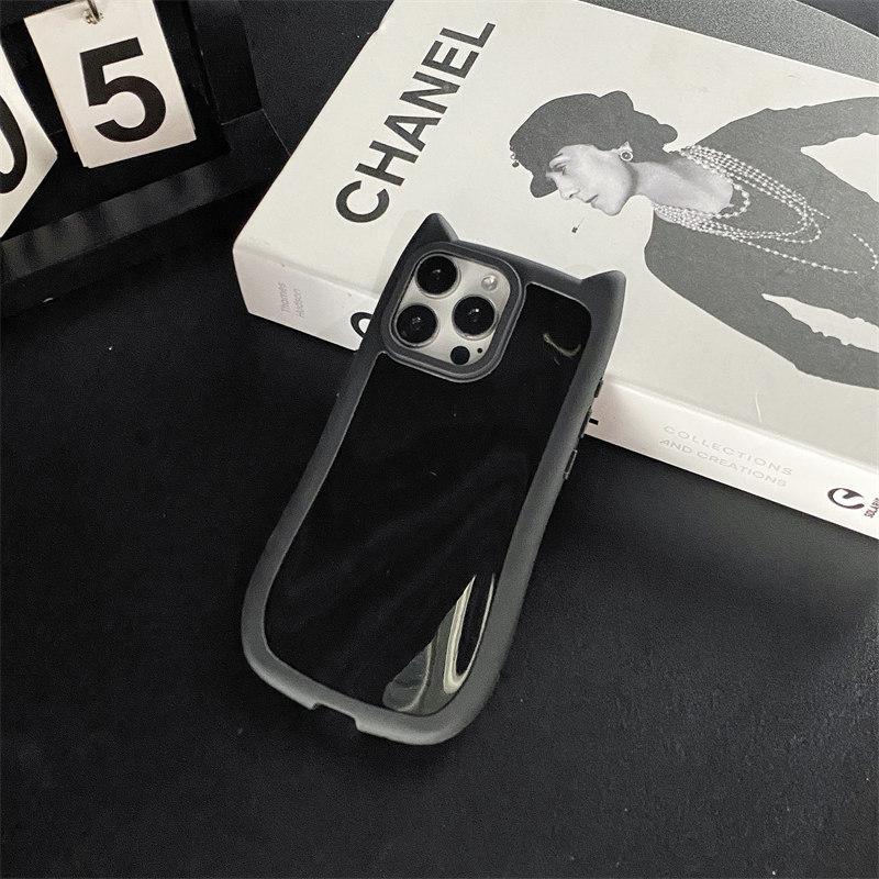 Мягкий силиконовый чехол из ТПУ с мультяшными кошачьими ушками для iPhone 15 Pro Max 14 Plus 13 12 11 Pro, универсальный защитный чехол от падения