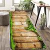3D Wood Leaf Pattern Kitchen Mat Soft Thickened Kitchen Floor Mat Waterproof Non-slip Oil-proof Floor Mat Runner Rug