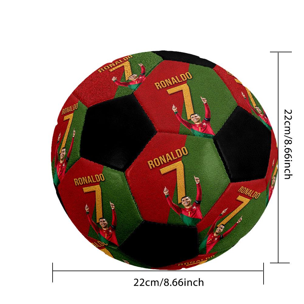 A Custom-made, Machine-stitched Size 5 Soccer Ball with Your Photo Makes The Perfect Gift.