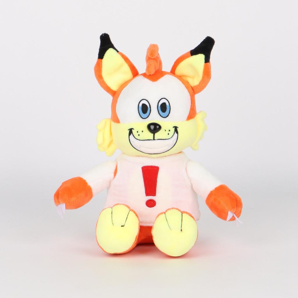 Bubsy Fox Plush Toy Animal Stuffed Doll Cartoon Kids Bedroom Decoration Gift