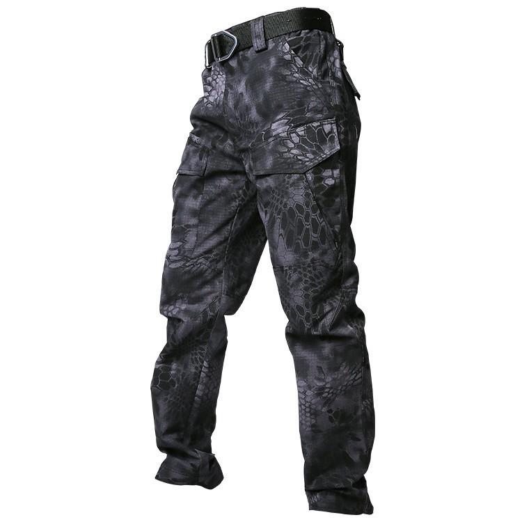Tactical Pants Men Camouflage Military Cargo Pants Waterproof Multi Pockets Army Combat Trousers