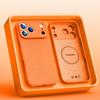 Official Orange Liquid Silicone For Magsafe Case For iPhone 17 Air 16 Plus 15 14 13 12 11 Pro Max Magnetic Wireless Charge Cover