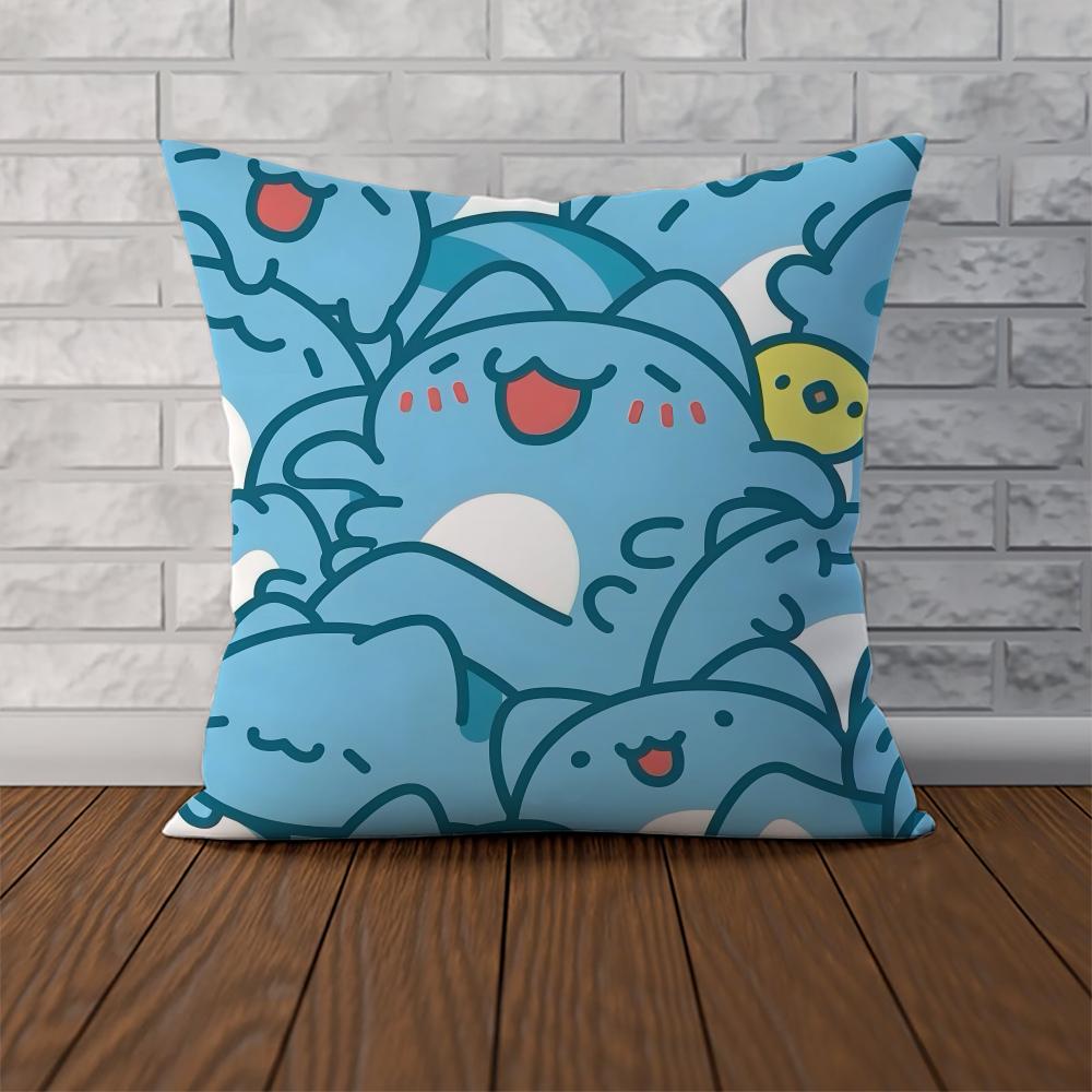 BBugcat Capoo Pillow Case For Car Sofa Decorative Home Doublesided Print Plush Square Throw Pillow Cushion Cover