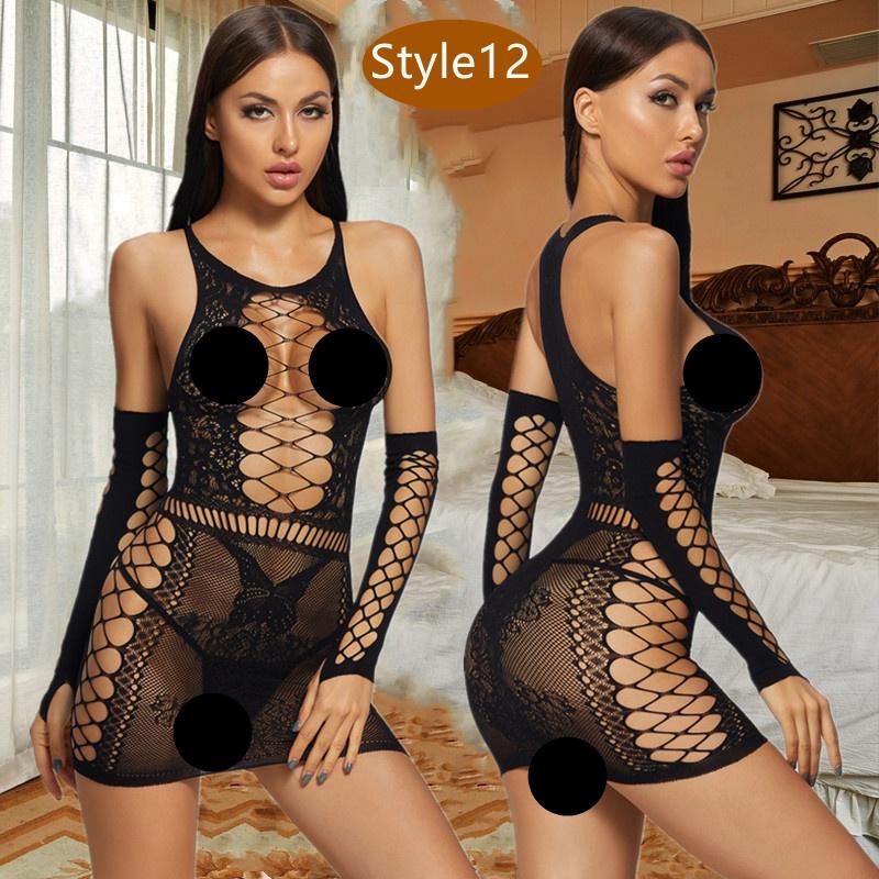130 Style Fishnet Bodysuits Catsuit Womens Transparent Open Crotch Sex Clothes See Through Body Stockings Mesh Mesh Hot Erotic Lingerie