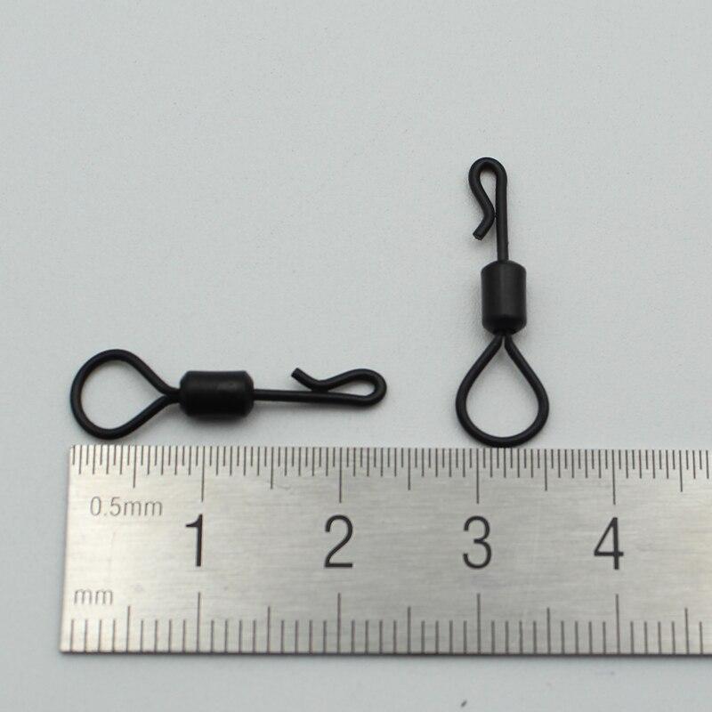 20 шт. вертлюжки для ловли карпа, быстросменные вертлюжки с большими глазами, Великобритания, 8 гибких вертлюжков с кольцом, матовый черный, кольцо с микро-крючком, аксессуар для кольца