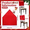Christmas Chair Cover Red Non-woven Chair Cover Christmas Table Decoration Dining Chair Cover Christmas Party Party Supplies