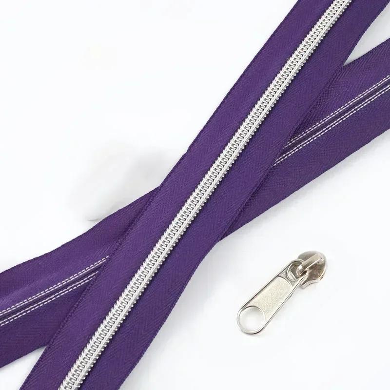 3/5/10 м 5# Нейлоновая тесьма-молния со слайдером Сумки Одежда Ремонт молний Пластиковая спиральная молния DIY Одежда Замена Швейные аксессуары