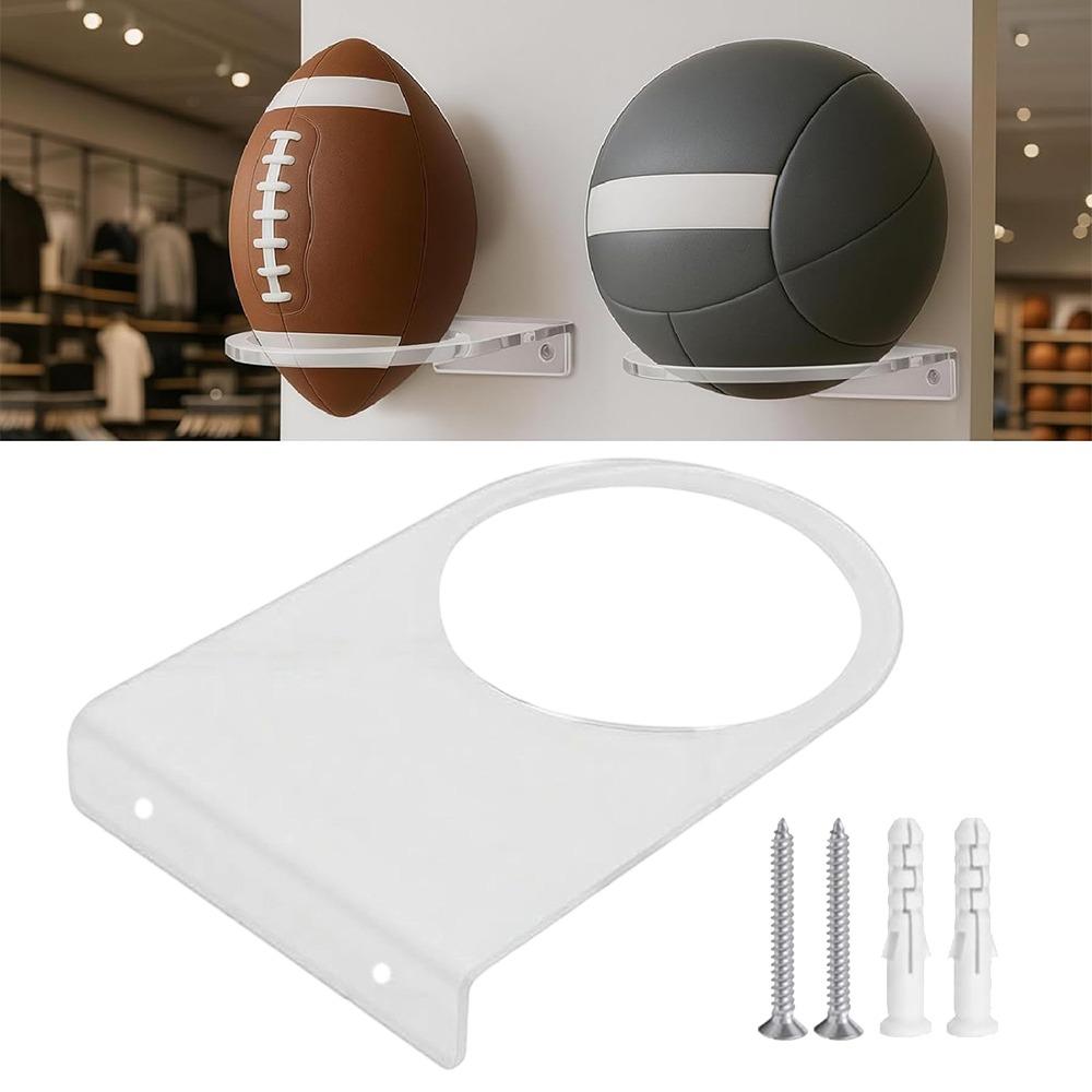 Transparent Acrylic Ball Holder Wall Mount Design Clear Ball Display Rack  Home Display