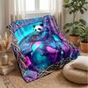 Neon Gaming Controllers Theme blanket Lightweight Warm Flannel Blanket Decorative Throw Blanket for Home Decoration