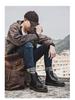 Men's High-Top Martin Boots - British & Korean Style Winter Leather Work Shoes, Versatile Trendy Casual Footwear with Velvet, Autumn Collection