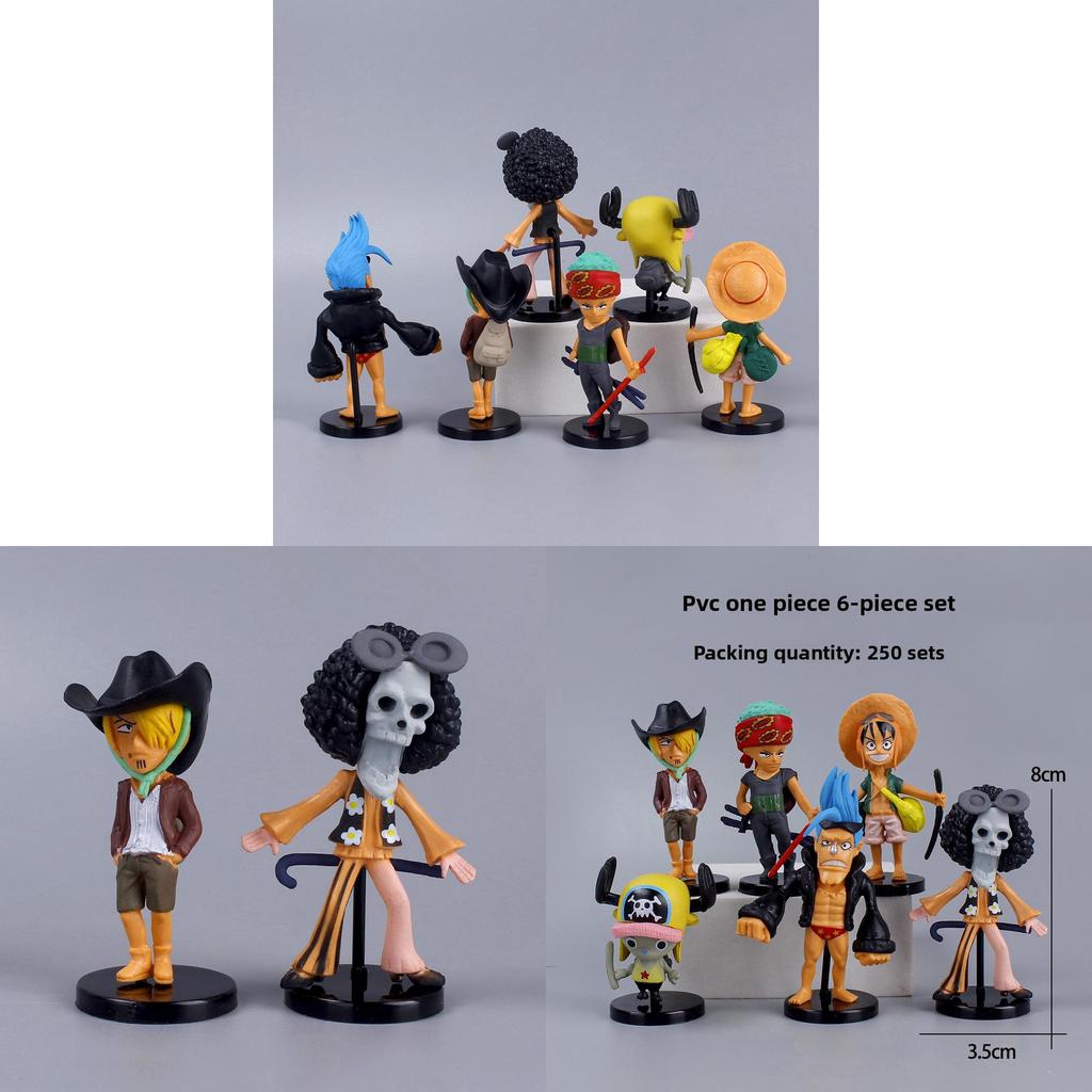 Аниме Персонажи One Piece ПВХ Коллекционные Фигурки Для Декора Автомобиля И Подарков