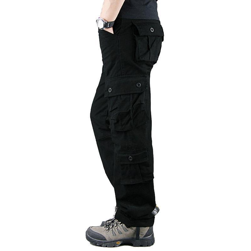 Men's Casual Spring Loose-Fit Outdoor Long Pants - Straight Fit, Large Sizes Available